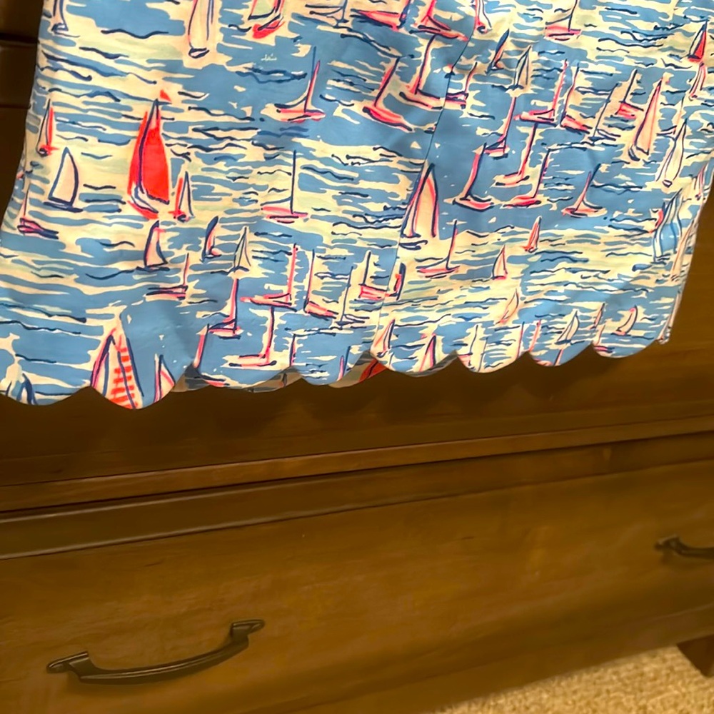**New**Lilly Pulitzer Blue and Pink Sailboat Skort - Picture 7 of 11
